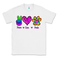 White Peace Love Pride Classic Tee - Jasminsmagicworld