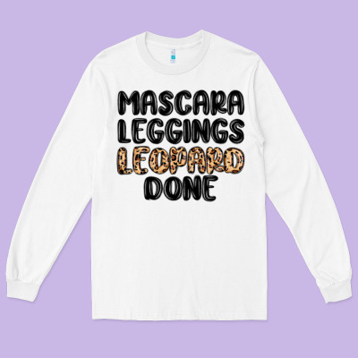 Mascara Leopard Done Long Sleeve Tee Designed By Maliassmallbusiness