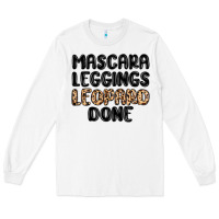 White mascara leopard done Long Sleeve Tee - MaliasSmallBusiness