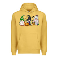 Antique Gold Halloween gnomes Premium Hoodie - NancyCooperArtShop