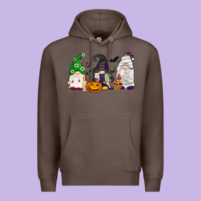 Halloween Gnomes Premium Hoodie Designed By Nancycooperartshop