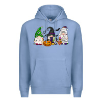 Colony Blue Halloween gnomes Premium Hoodie - NancyCooperArtShop