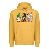 Mustard Halloween gnomes Premium Hoodie - NancyCooperArtShop