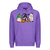 Purple Halloween gnomes Premium Hoodie - NancyCooperArtShop