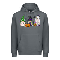 Rock Halloween gnomes Premium Hoodie - NancyCooperArtShop