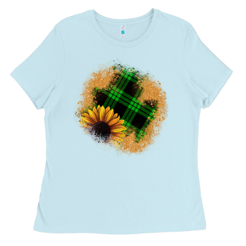 Sunflower Christmas Patch Ladies Tee by JahusDesignShop | Teevron