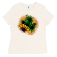 Bone sunflower christmas patch Ladies Tee - JahusDesignShop