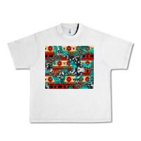Lunar Rock aztec leopard cowhide turquoise Urban Heavy Tee - BarkalooDesign