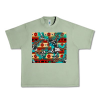 Aztec Leopard Cowhide Turquoise Urban Heavy Tee | Teevron