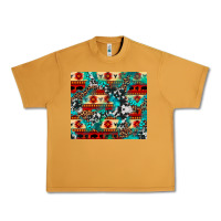 Peanut Butter aztec leopard cowhide turquoise Urban Heavy Tee - BarkalooDesign