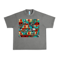 Tornado aztec leopard cowhide turquoise Urban Heavy Tee - BarkalooDesign
