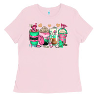 Bubblegum Pink pharmacy coffee cups Ladies Tee - Zillion Design Studio