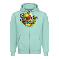 Seafoam softball senior 2023 Zipper Hoodie - BundleAndBundleShop