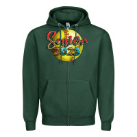 Sports Green softball senior 2023 Zipper Hoodie - BundleAndBundleShop