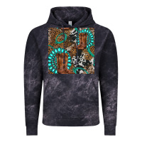 Cloud Black cowboy boot and gemstone Vintage Hoodie - BundleAndBundleShop