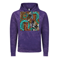 Cloud Purple cowboy boot and gemstone Vintage Hoodie - BundleAndBundleShop