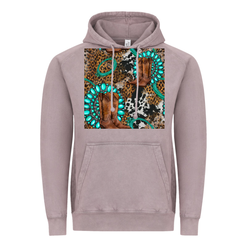 Cowboy Boot And Gemstone Vintage Hoodie by BundleAndBundleShop | Teevron