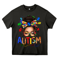 Asphalt autism mom afro messy bun Heavy Core Tee - texasbilliewilder