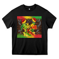 Black free ish since 1865 Heavy Core Tee - BarkalooDesign