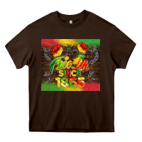 Chocolate Brown free ish since 1865 Heavy Core Tee - BarkalooDesign