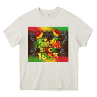 Cream free ish since 1865 Heavy Core Tee - BarkalooDesign
