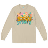 Mushroom stay groovy Long Sleeve Tee - MaliasSmallBusiness