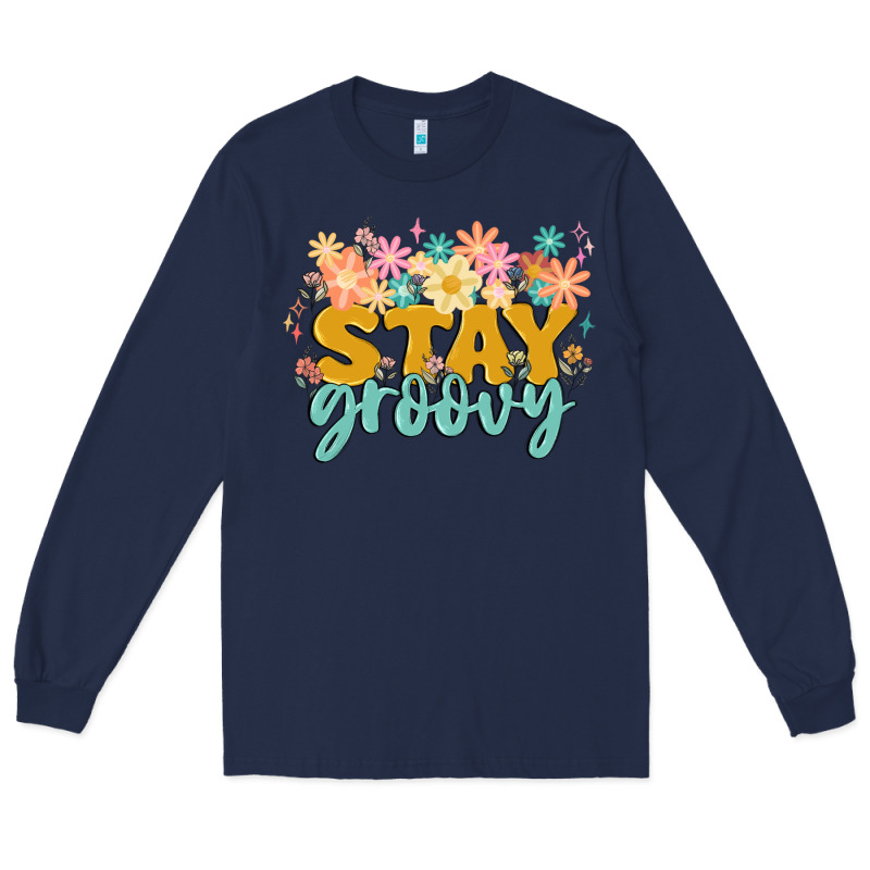 Stay Groovy Long Sleeve Tee by MaliasSmallBusiness | Teevron