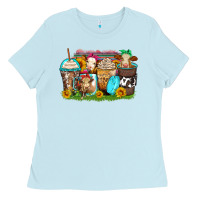 Baby Blue heifers coffee cups Ladies Tee - Zillion Design Studio