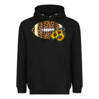 Black Leopard Print Footbal Heavyweight Hoodie - Bettercallsaul