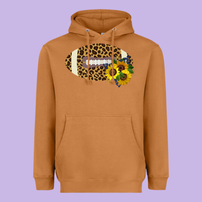 Leopard Print Footbal Heavyweight Hoodie Designed By Bettercallsaul