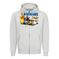 Dove Grey daycare dude Zipper Hoodie - BundleAndBundleShop
