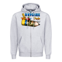 Heather Grey daycare dude Zipper Hoodie - BundleAndBundleShop