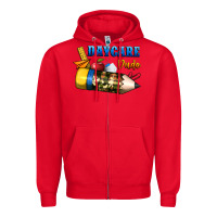 Red daycare dude Zipper Hoodie - BundleAndBundleShop