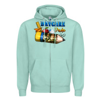 Seafoam daycare dude Zipper Hoodie - BundleAndBundleShop