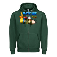 Sports Green daycare dude Zipper Hoodie - BundleAndBundleShop