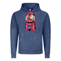 Vintage Denim love and candy machine Vintage Hoodie - AdoDesignShop