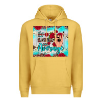 Antique Gold be savage not average Premium Hoodie - JahusDesignShop
