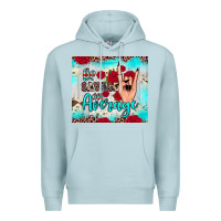 Blue Mist be savage not average Premium Hoodie - JahusDesignShop