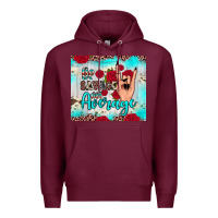 Burgundy be savage not average Premium Hoodie - JahusDesignShop