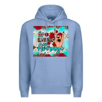 Colony Blue be savage not average Premium Hoodie - JahusDesignShop