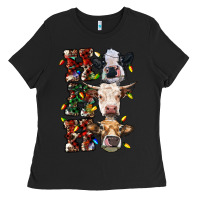 Black hohoho cows Ladies Tee - RanaPortraitStore