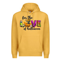 Mustard For the love of Halloween Premium Hoodie - NancyCooperArtShop