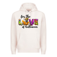 Pale Pink For the love of Halloween Premium Hoodie - NancyCooperArtShop