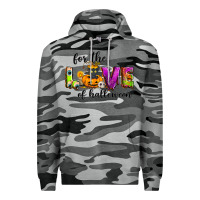 Slate Camo For the love of Halloween Premium Hoodie - NancyCooperArtShop