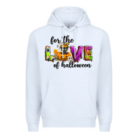 White For the love of Halloween Premium Hoodie - NancyCooperArtShop