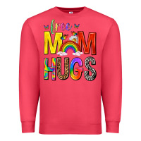 Cardinal Free Mom Hugs with Butterflies Premium Sweatshirt - texasbilliewilder