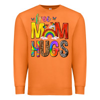 Carrot Free Mom Hugs with Butterflies Premium Sweatshirt - texasbilliewilder
