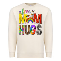 Sandshell Free Mom Hugs with Butterflies Premium Sweatshirt - texasbilliewilder
