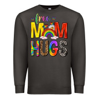 Smoke Free Mom Hugs with Butterflies Premium Sweatshirt - texasbilliewilder