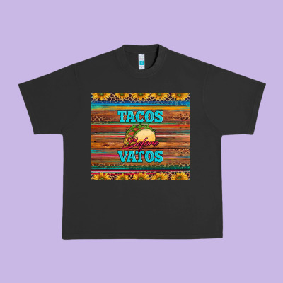 Tacos Before Vatos Urban Heavy Tee Designed By Barkaloodesign
